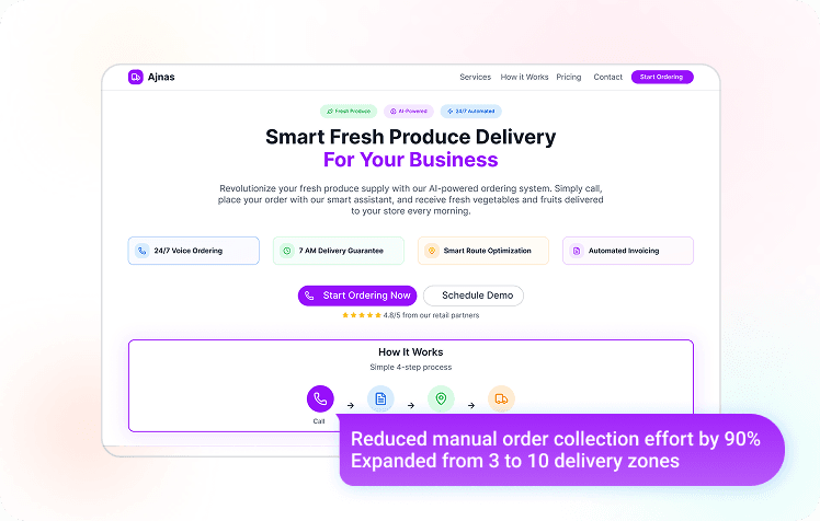 Ajnas – Supply Chain & Delivery Automation